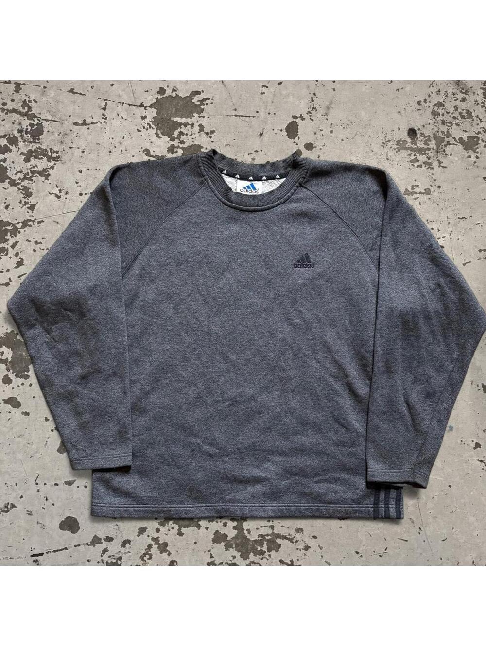 Mens Vintage 1990s Gray Adidas sweatshirt Size XL